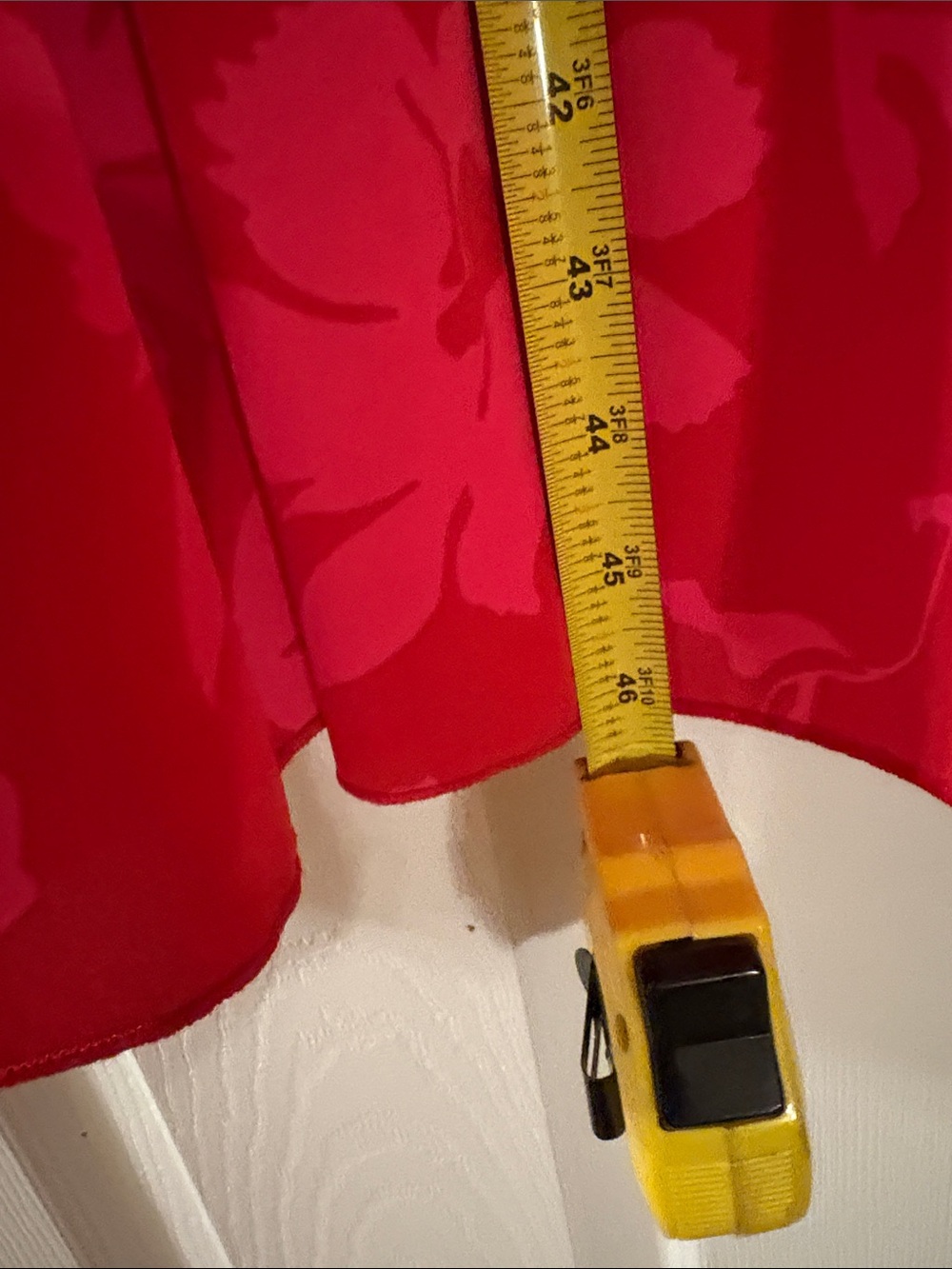 SHEIN Red & Pink Floral Tiered Dress - Picture 6 of 8